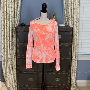 Sundry neon tie dye sweater